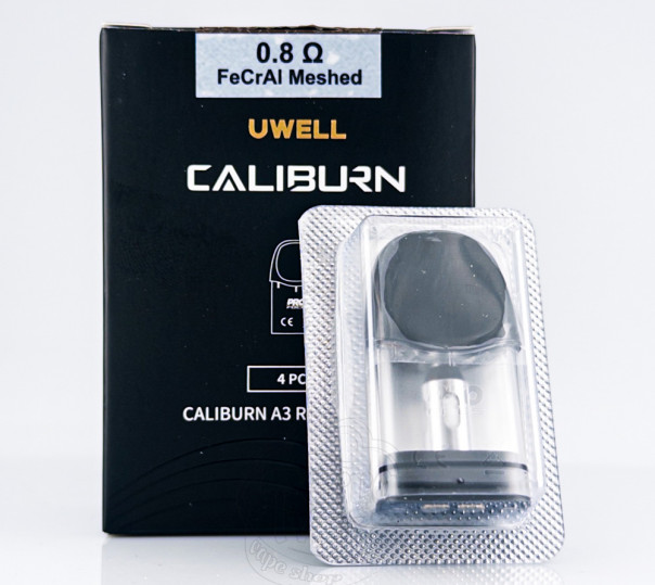Картридж Uwell Caliburn A3 0.8 Ом для багаторазової POD системи Caliburn A3, A3S, AK3 Pod Kit 2ml