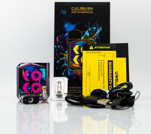 Uwell Caliburn Koko Prime Kit 690mAh Багаторазова POD система