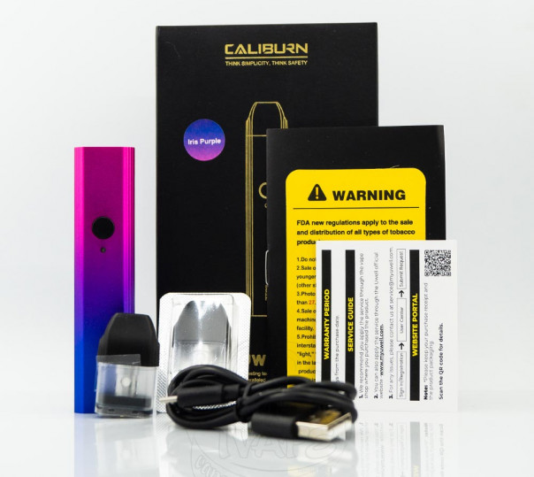 Uwell Caliburn Pod Kit 520mAh Многоразовая POD система