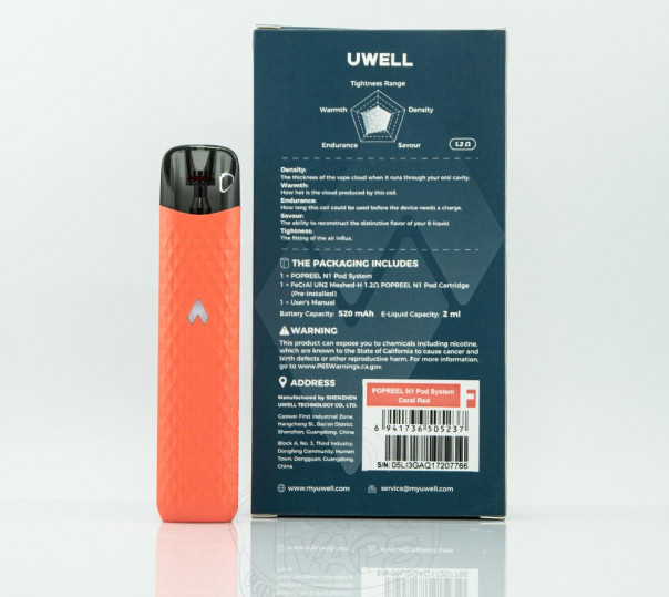 Uwell Popreel N1 Pod System Kit Многоразовая POD система