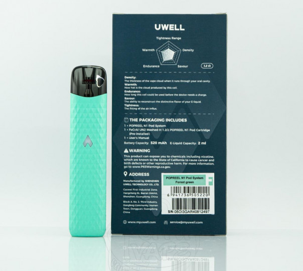 Uwell Popreel N1 Pod System Kit Многоразовая POD система