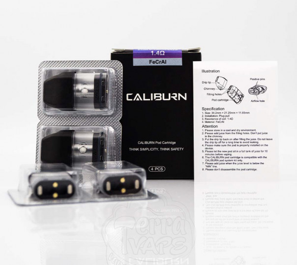 Картридж для многоразовой POD системы Uwell Caliburn, Caliburn Koko Pod Kit 2ml