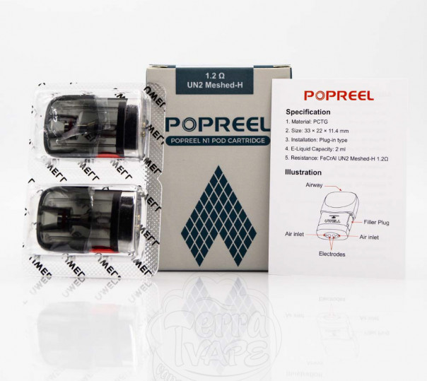 Картридж для багаторазової POD системи Uwell Popreel N1, Yearn Neat 2 Pod Kit 2ml