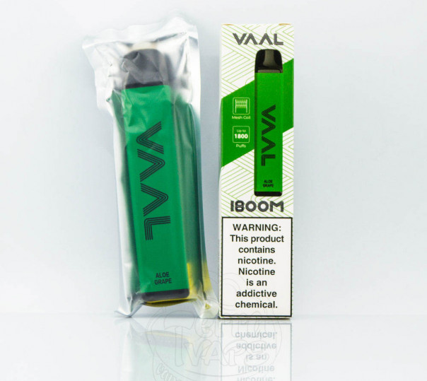 VAAL 1800M Aloe Grape (Алоэ с виноградом) Одноразовый POD