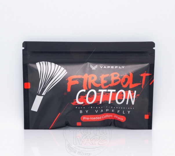 Вата для вейпів VapeFly Firebolt Cotton (20 штук)