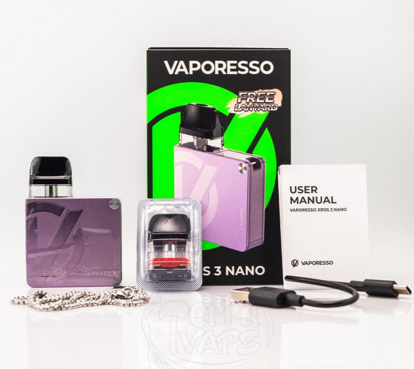 Vaporesso Xros 3 Nano Pod Kit 1000mAh Многоразовая POD система