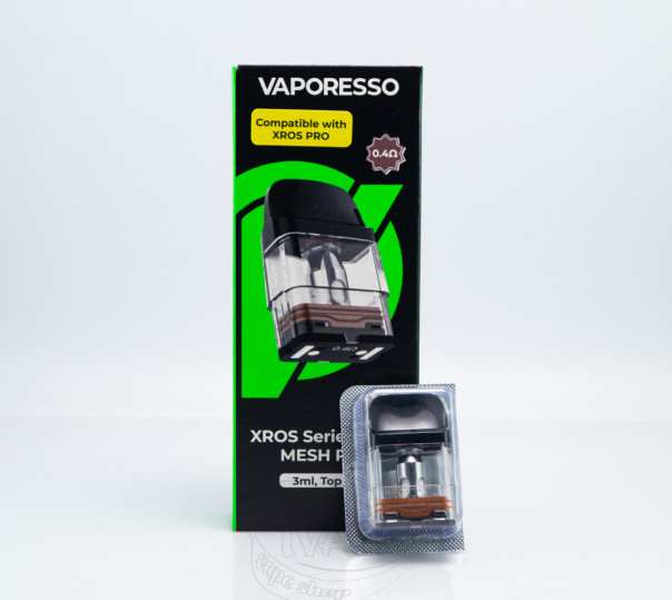 Картридж Vaporesso XROS Series (Corex 2.0) 0.4 Ом 3ml для многоразовой POD системы Xros Pro, 4, 4 Mini, 4 Nano, 5, 5 Mini
