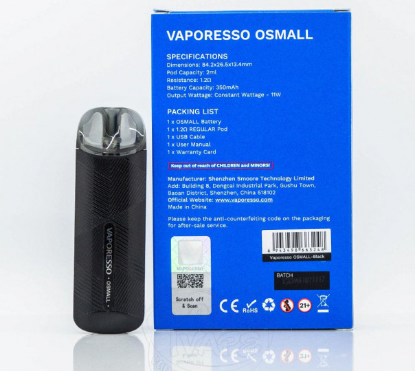 Vaporesso Osmall Pod Kit 350mAh Многоразовая POD система