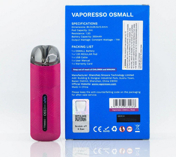 Vaporesso Osmall Pod Kit 350mAh Многоразовая POD система