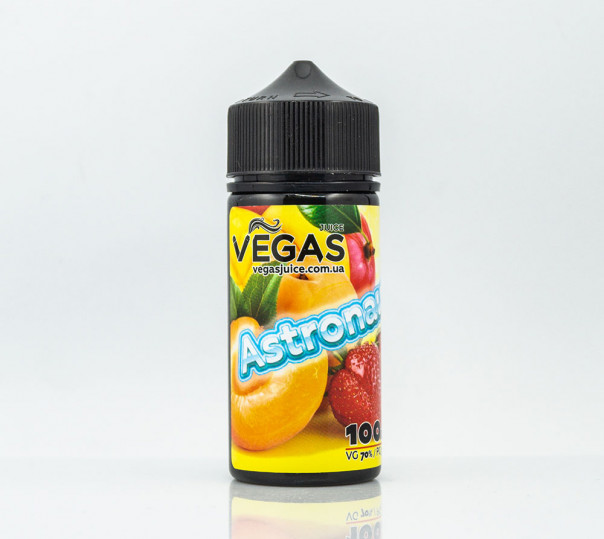 Жидкость Vegas Max Organic Astronaut 100ml 1.5mg на органическом никотине со вкусом абрикоса, манго и клубники