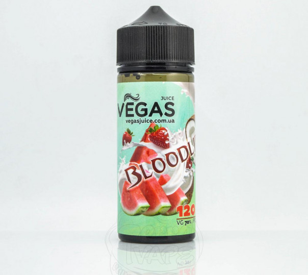 Рідина Vegas Max Organic Bloodline 100ml 0mg без нікотину зі смаком кавуна, кокоса та полуниці