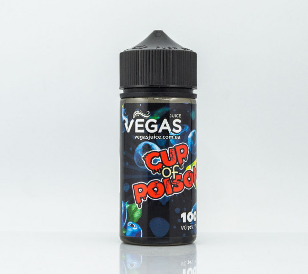 Жидкость Vegas Max Organic Cup of Poison 100ml 0mg без никотина со вкусом черники и лайма