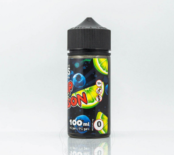 Рідина Vegas Max Organic Cup of Poison 100ml 1.5mg на органічному нікотині зі смаком чорниці та лайма