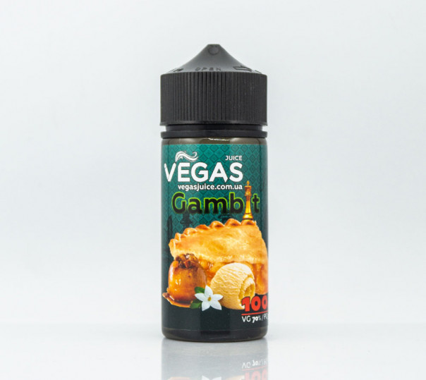 Рідина Vegas Max Organic Gambit 100ml 0mg без нікотину зі смаком яблучного пирога