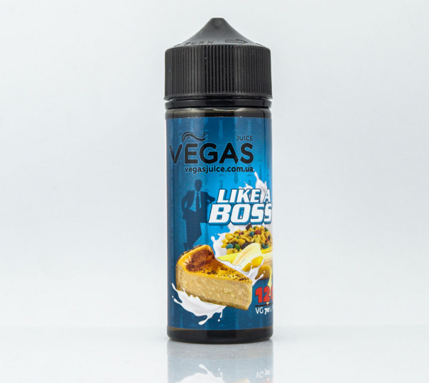 Рідина Vegas Max Organic Like A Boss 100ml 0mg без нікотину зі смаком чізкейка з бананом