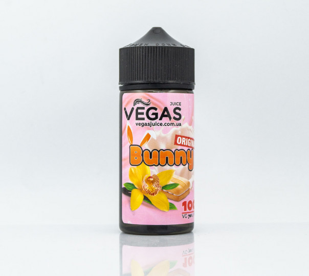 Рідина Vegas Max Organic Original Bunny 100ml 0mg без нікотину зі смаком бісквіта з кремом