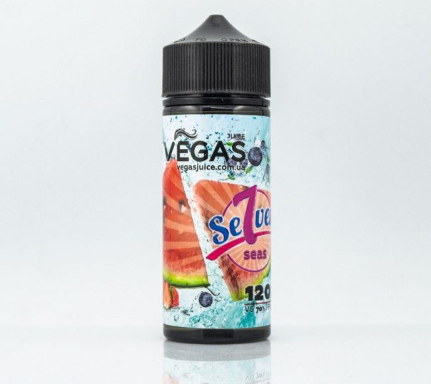 Рідина Vegas Max Organic Seven Seas 100ml 0mg без нікотину зі смаком ягід з льодом