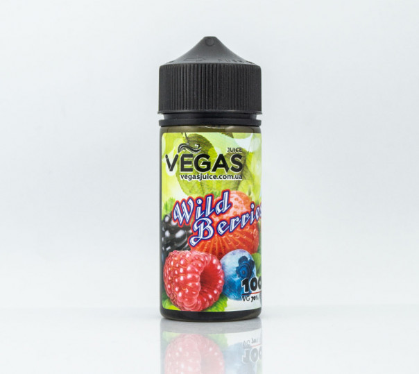 Рідина Vegas Max Organic Wild Berries 100ml 0mg без нікотину зі смаком ягід