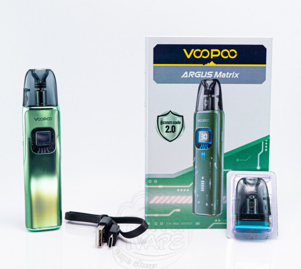 VOOPOO Argus Matrix Pod System Kit 1350mAh Багаторазова POD система VOOPOO Argus Matrix Pod System Kit 1350mAh Багаторазова POD система
