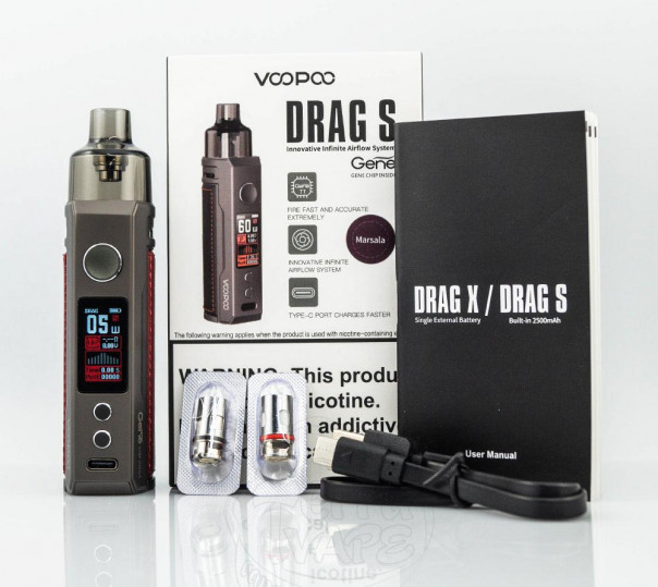 VooPoo Drag S Pod Mod Kit 2500mAh Електронна сигарета POD MOD