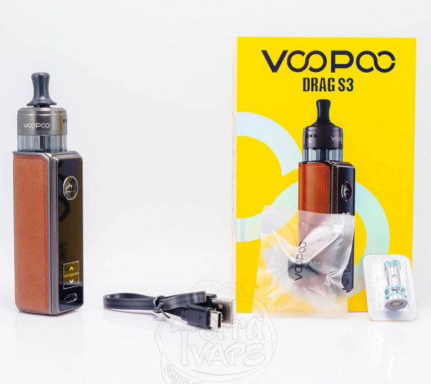 Voopoo Drag S3 60W Pod Mod Kit 3000mAh з картриджем PnP X MTL Pod 5ml Електронна сигарета POD MOD Voopoo Drag S3 60W Pod Mod Kit 3000mAh з картриджем PnP X MTL Pod 5ml Електронна сигарета POD MOD