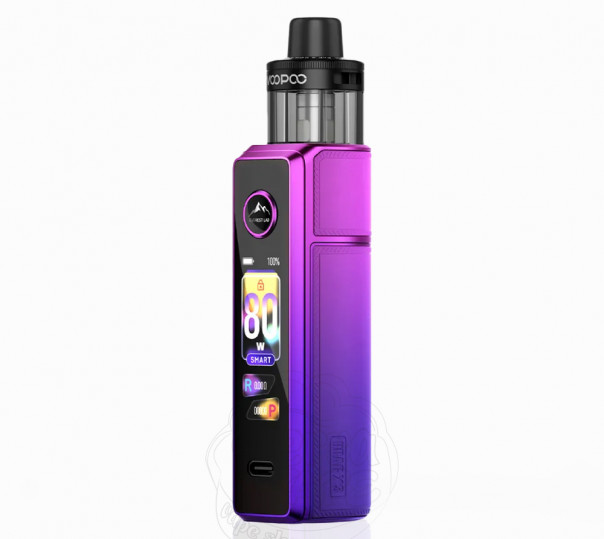 Voopoo Drag X3 80W Pod Mod Kit Aurora Purple с картриджем PnP X DTL Pod 5ml Электронная сигарета POD MOD