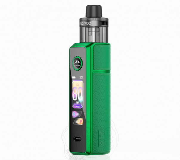 Voopoo Drag X3 80W Pod Mod Kit Moss Green с картриджем PnP X DTL Pod 5ml Электронная сигарета POD MOD