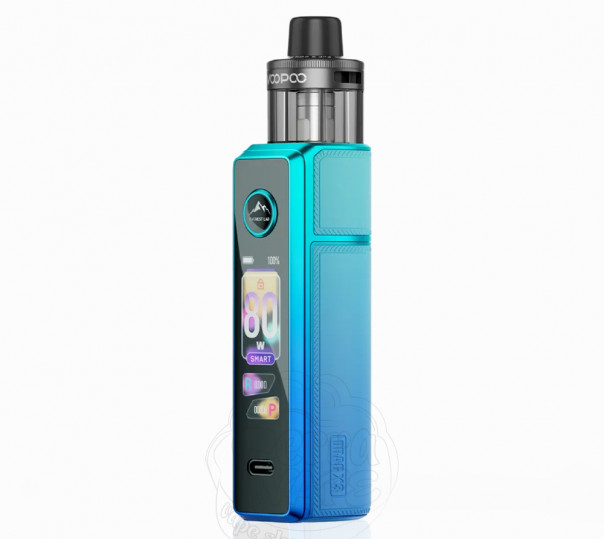 Voopoo Drag X3 80W Pod Mod Kit Sky Blue с картриджем PnP X DTL Pod 5ml Электронная сигарета POD MOD