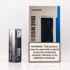 VooPoo Drag M100S Box Mod 100W Silver Black