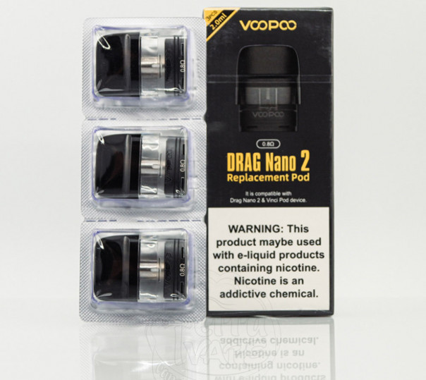 Картридж для багаторазової POD системи VooPoo Drag Nano 2, Vinci, Vinci Q Pod Kit та ін. 2ml