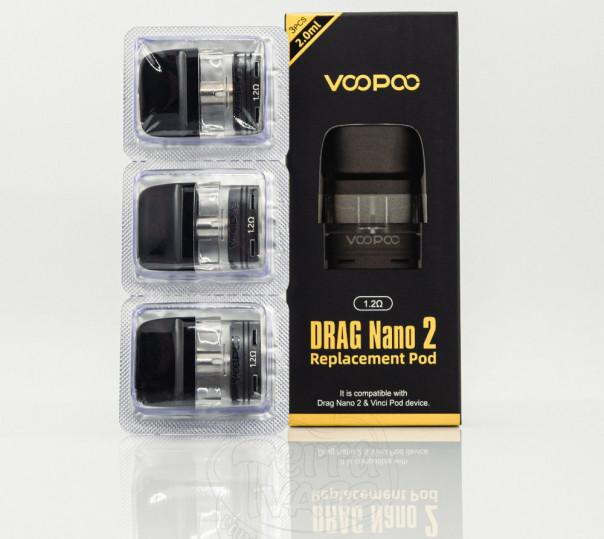 Картридж для багаторазової POD системи VooPoo Drag Nano 2, Vinci, Vinci Q Pod Kit та ін. 2ml