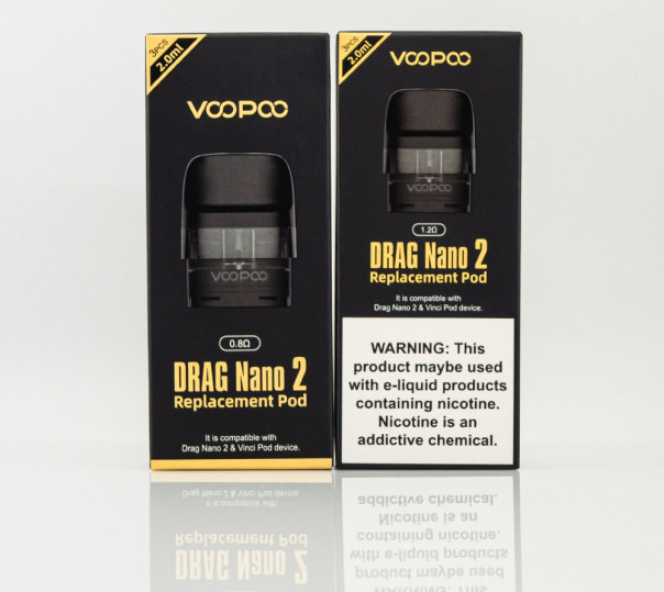 Картридж для багаторазової POD системи VooPoo Drag Nano 2, Vinci, Vinci Q Pod Kit та ін. 2ml