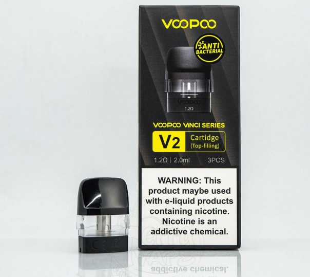 Картридж VooPoo Vinci V2 Pod Cartridge для многоразовой POD системы Vinci Pod Kit / Drag Nano 2 / Vinci Q Kit / Vinci Pod SE Kit 2ml