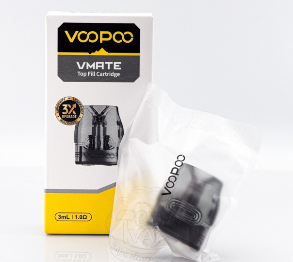 Картридж Vmate v2/v3 для многоразовой POD системы Voopoo VMate, Max, Pro, E, Infinity, PRO Power Edition, i2, V.Thru Pro Kit 3ml