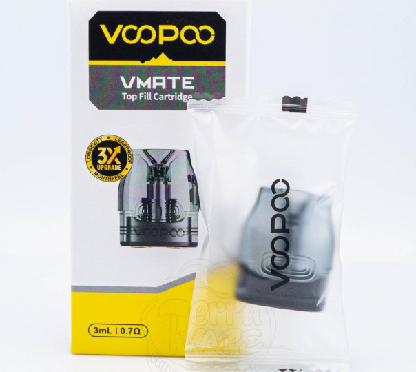 Картридж Vmate v2/v3 для многоразовой POD системы Voopoo VMate, Max, Pro, E, Infinity, PRO Power Edition, i2, V.Thru Pro Kit 3ml