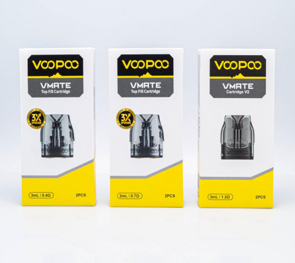 Картридж Vmate v2/v3 для многоразовой POD системы Voopoo VMate, Max, Pro, E, Infinity, PRO Power Edition, i2, V.Thru Pro Kit 3ml