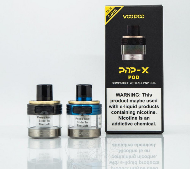 Порожній картридж VooPoo PnP-X Pod Cartridge для POD Mod DRAG S PNP-X Kit, DRAG X PNP-X Kit 5ml