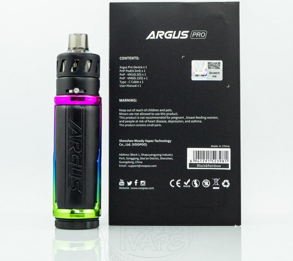 VooPoo Argus Pro Kit 80W 3000mAh Электронная сигарета POD MOD