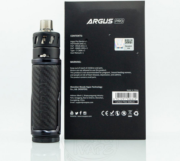 VooPoo Argus Pro Kit 80W 3000mAh Электронная сигарета POD MOD