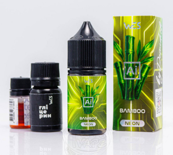 Жидкость WES AI Neon Salt Bamboo 30ml 65mg со вкусом бамбука (набор компонентов)