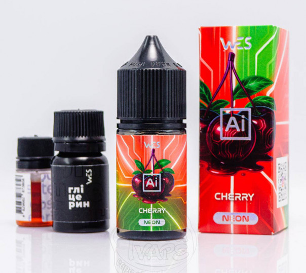 Жидкость WES AI Neon Salt Cherry 30ml 50mg со вкусом вишни (набор компонентов) Жидкость WES AI Neon Salt Cherry 30ml 50mg со вкусом вишни (набор компонентов)