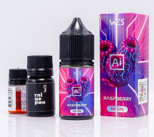Жидкость WES AI Neon Salt Raspberry 30ml 50mg со вкусом малины (набор компонентов) Жидкость WES AI Neon Salt Raspberry 30ml 50mg со вкусом малины (набор компонентов)