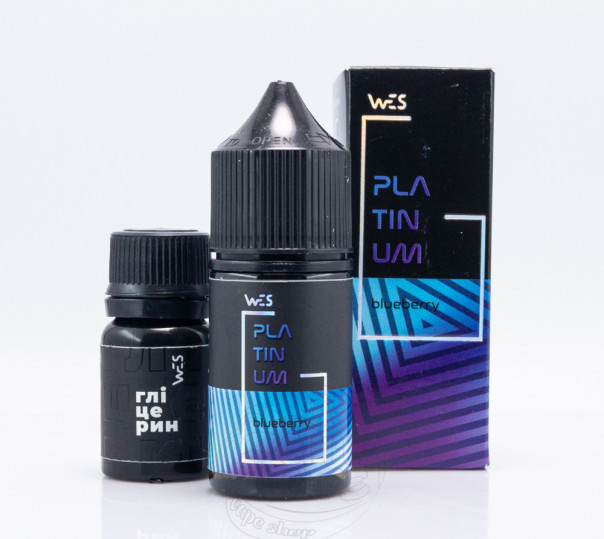 Жидкость WES Platinum Salt Blueberry 30ml 65mg со вкусом черники (набор компонентов)