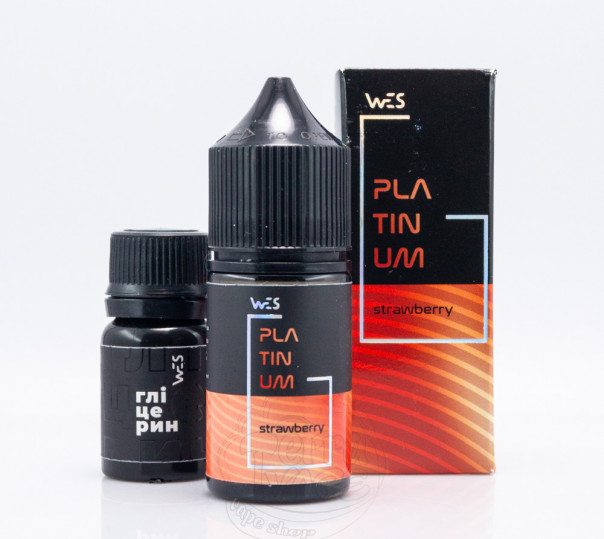 Жидкость WES Platinum Salt Strawberry 30ml 65mg со вкусом клубники (набор компонентов)