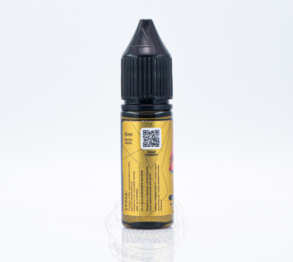 Рідина Wes Gold Line Salt #4 Raspberry Lemon 15ml 50mg на сольовому нікотині зі смаком малини з лимоном