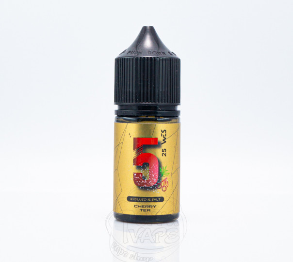 Рідина Wes Gold Line Salt #5 Cherry Tea 30ml 25mg на сольовому нікотині зі смаком вишневого чаю