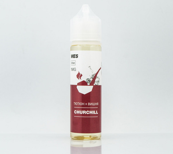 Жидкость WES The First Organic #3 Churchill 60ml 0mg без никотина со вкусом табачки с вишней