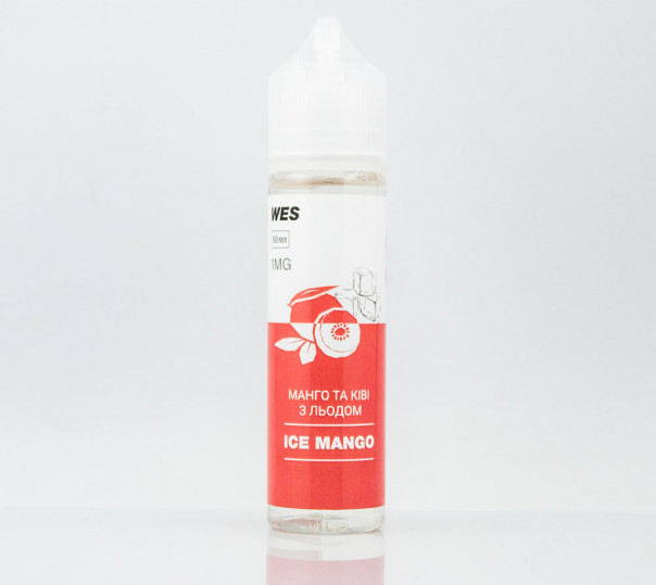 Рідина WES The First Organic #6 Ice Mango 60ml 0mg без нікотину зі смаком манго з холодком