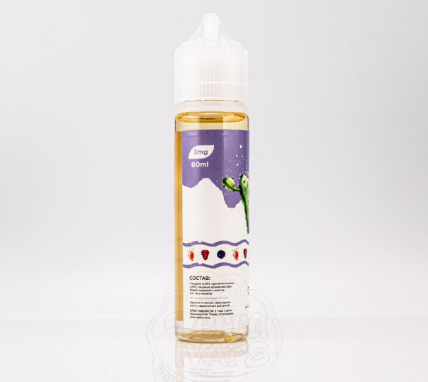 Жидкость Wes Art Organic Cactus 60ml 3mg на органическом никотине со вкусом кактуса с ягодами