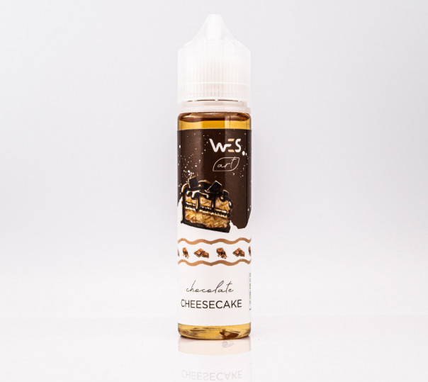 Рідина Wes Art Organic Chocolate Cheesecake 60ml 3mg на органічному нікотині зі смаком шоколадного чизкейку